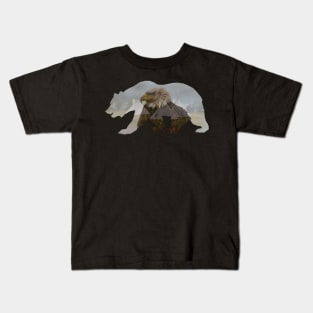 The Grizzly, Eagle and Lodges Kids T-Shirt